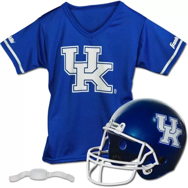 Franklin Sports NCAA Kids Football Helmet  Jersey Sets  College Uniform  Helmet Sets for Boys ampamp GirlsToy Kids Costume SetKentucky Wildcats