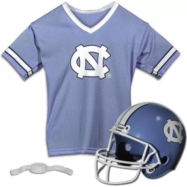 Franklin Sports NCAA Kids Football Helmet  Jersey Sets  College Uniform  Helmet Sets for Boys ampamp GirlsToy Kids Costume SetNorth Carolina Tar Heels
