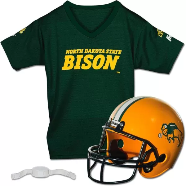 Franklin Sports NCAA Kids Football Helmet  Jersey Sets  College Uniform  Helmet Sets for Boys ampamp GirlsToy Kids Costume SetNorth Dakota State Bison