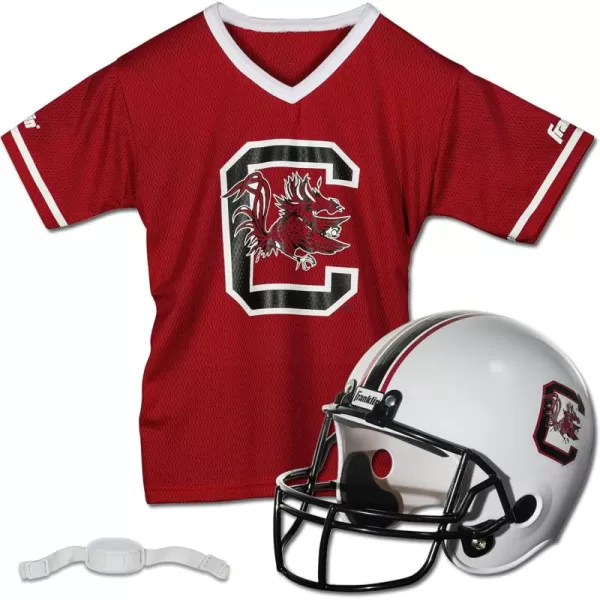 Franklin Sports NCAA Kids Football Helmet  Jersey Sets  College Uniform  Helmet Sets for Boys ampamp GirlsToy Kids Costume SetSouth Carolina Gamecocks