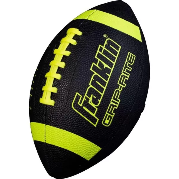 Franklin Sports Youth Footballs  Junior  Pee Wee Kids Footballs  AllWeather Synthetic Leather Outdoor Footballs  Extra Grip 1000 Footballs for Kids  1 Packs  12 Football Team PacksBlackOptic