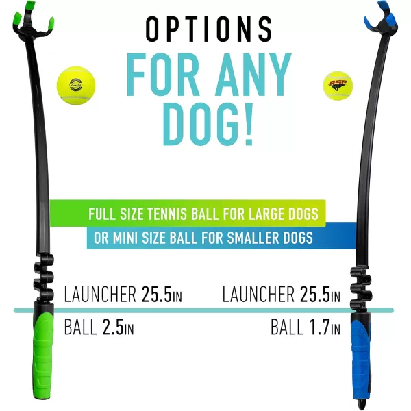 Franklin Pet Supply Tennis Ball Launcher for Dogs  Dog Ball  Tennis Ball Thrower for Fetch  Perfect Toy for Large  Small Dogs17 Ball