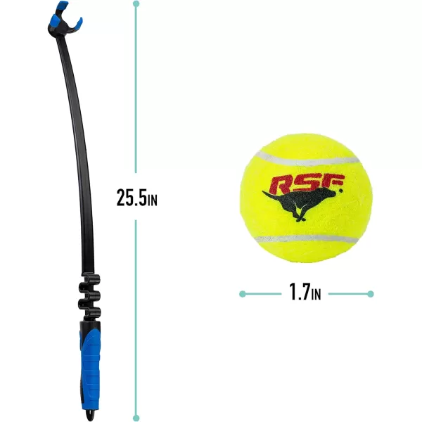 Franklin Pet Supply Tennis Ball Launcher for Dogs  Dog Ball  Tennis Ball Thrower for Fetch  Perfect Toy for Large  Small Dogs17 Ball