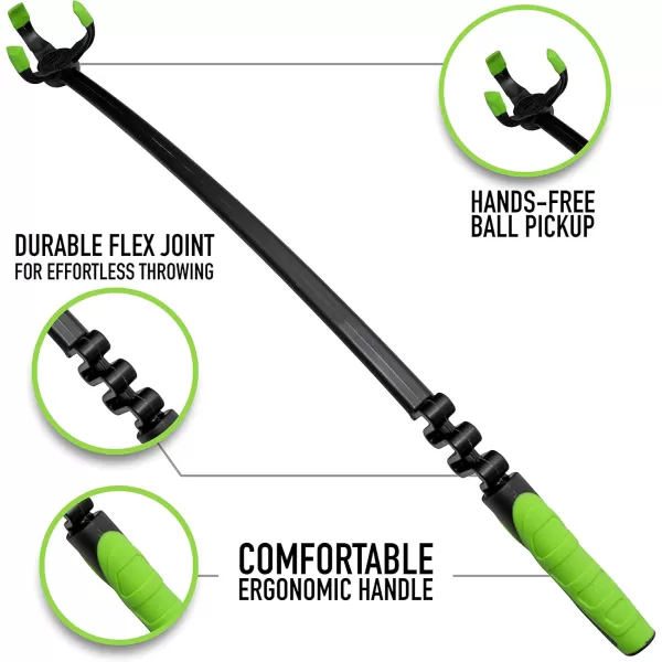 Franklin Pet Supply Tennis Ball Launcher for Dogs  Dog Ball  Tennis Ball Thrower for Fetch  Perfect Toy for Large  Small Dogs25 Ball