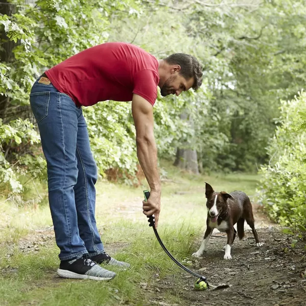 Franklin Pet Supply Tennis Ball Launcher for Dogs  Dog Ball  Tennis Ball Thrower for Fetch  Perfect Toy for Large  Small Dogs25 Ball
