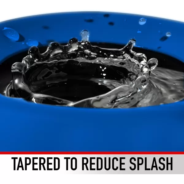Franklin Pet Supply Travel Pet Silicon Bowl 27oz  No Spill  BPA Free  Splash Proof  for Water and Food  Travel Smart Design  Portable Car Design  for Larger DogsBlue27 oz