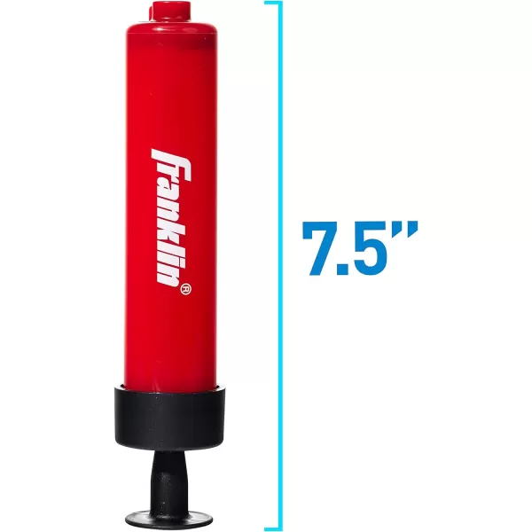 Franklin Sports Ball Pump Kit 74quot  Perfect for Basketballs Soccer Balls and More  Complete Hand Pump Kit with Needles Flexible Hose Air Pressure Gauge and Carry Bag