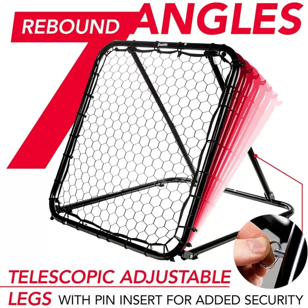 Franklin Sports Basketball Pass Back Rebounder Net  MultiSport Training Rebound Screen  Perfect for Passing and Shooting Practice  3 x 3 Black 92499X