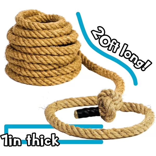 Franklin Sports Franklin Field Day Tug of War Rope with Flag for Kids and Adults  Perfect for Team Building  20ft LongBrown