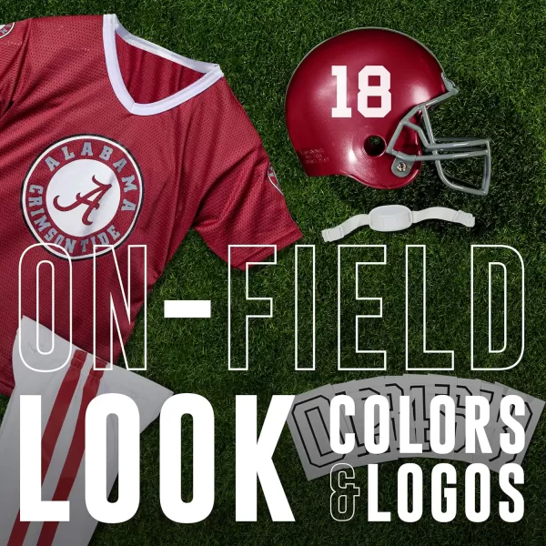 Franklin Sports NCAA Kids Football Uniform SetYouth Football Costume for Boys ampamp Girls  Set Includes Helmet Jersey ampamp PantsAlabama Crimson Tide