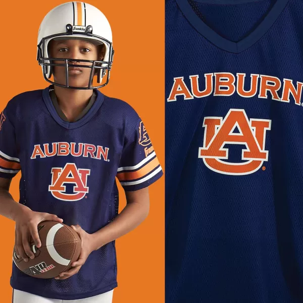 Franklin Sports NCAA Kids Football Uniform SetYouth Football Costume for Boys ampamp Girls  Set Includes Helmet Jersey ampamp PantsAuburn Tigers