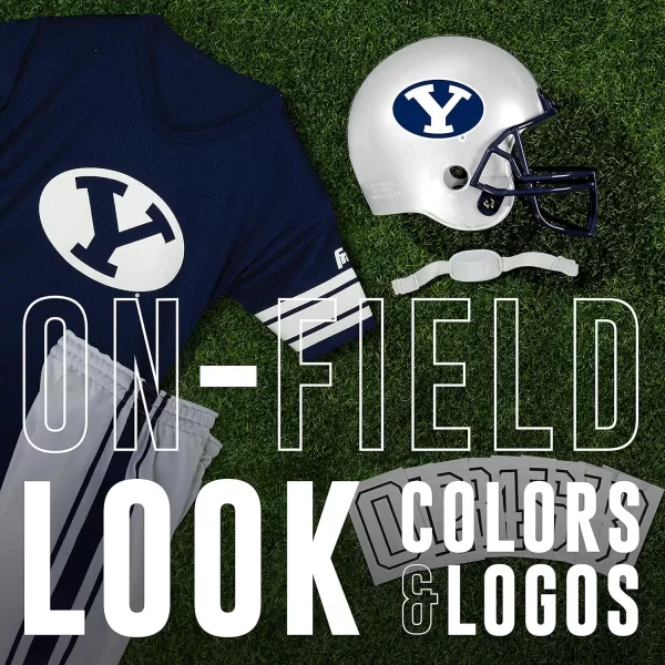 Franklin Sports NCAA Kids Football Uniform SetYouth Football Costume for Boys ampamp Girls  Set Includes Helmet Jersey ampamp PantsBYU Cougars