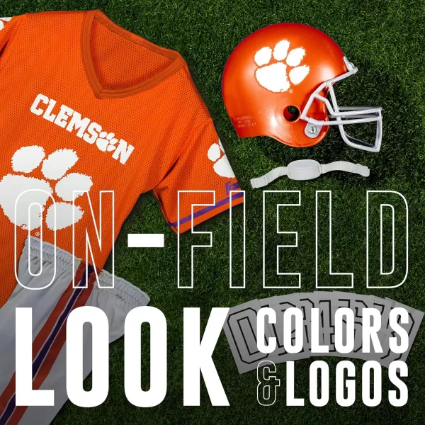 Franklin Sports NCAA Kids Football Uniform SetYouth Football Costume for Boys ampamp Girls  Set Includes Helmet Jersey ampamp PantsClemson Tigers