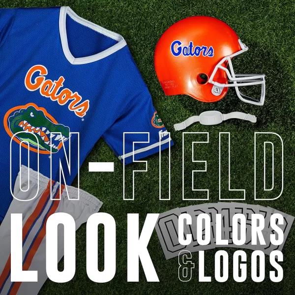 Franklin Sports NCAA Kids Football Uniform SetYouth Football Costume for Boys ampamp Girls  Set Includes Helmet Jersey ampamp PantsFlorida Gators