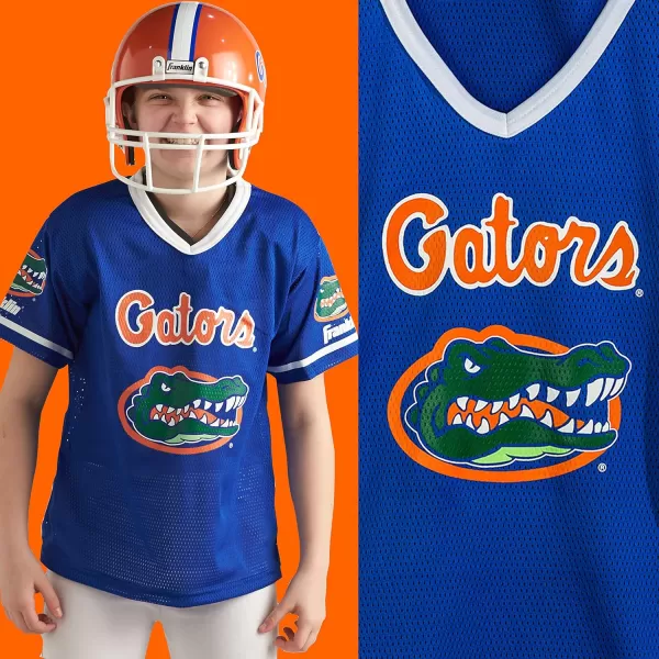 Franklin Sports NCAA Kids Football Uniform SetYouth Football Costume for Boys ampamp Girls  Set Includes Helmet Jersey ampamp PantsFlorida Gators