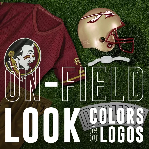 Franklin Sports NCAA Kids Football Uniform SetYouth Football Costume for Boys ampamp Girls  Set Includes Helmet Jersey ampamp PantsFlorida State Seminoles