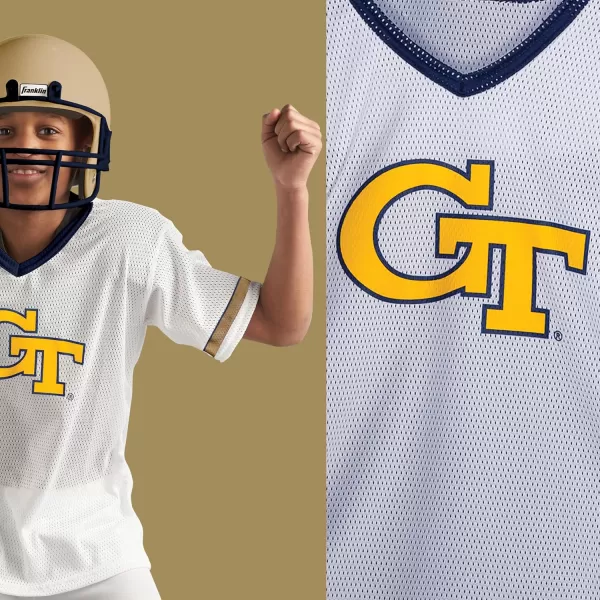 Franklin Sports NCAA Kids Football Uniform SetYouth Football Costume for Boys ampamp Girls  Set Includes Helmet Jersey ampamp PantsGeorgia Tech YellowJackets