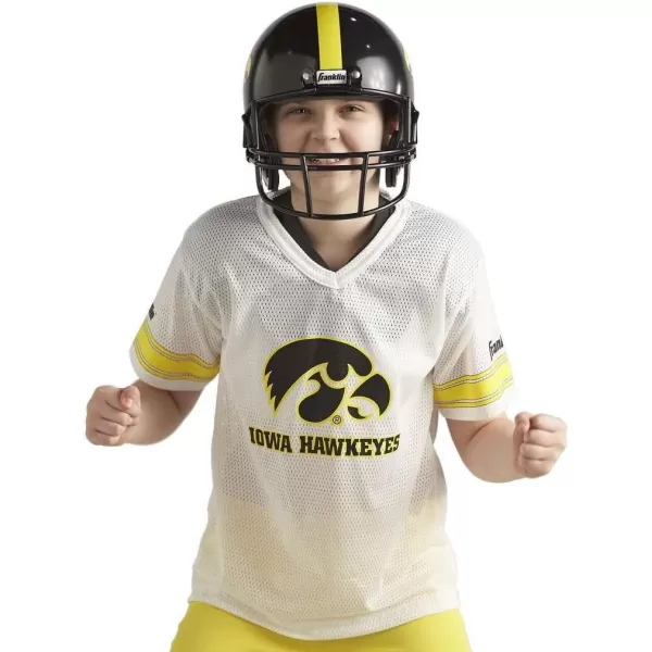 Franklin Sports NCAA Kids Football Uniform SetYouth Football Costume for Boys ampamp Girls  Set Includes Helmet Jersey ampamp PantsIowa Hawkeyes