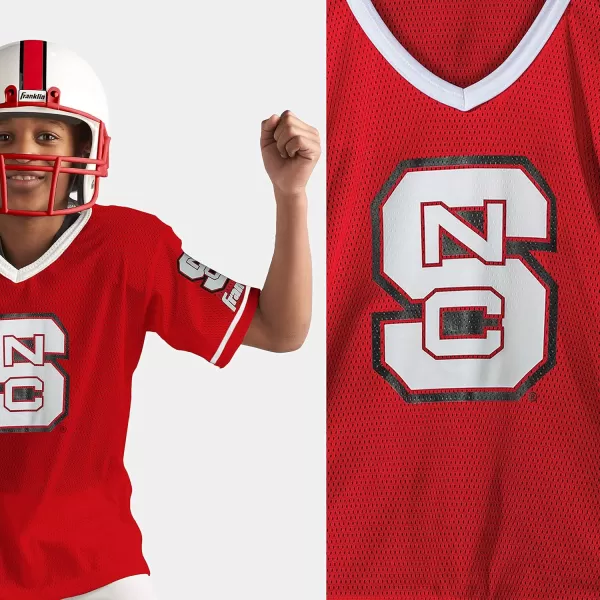 Franklin Sports NCAA Kids Football Uniform SetYouth Football Costume for Boys ampamp Girls  Set Includes Helmet Jersey ampamp PantsNorth Carolina State Wolfpack