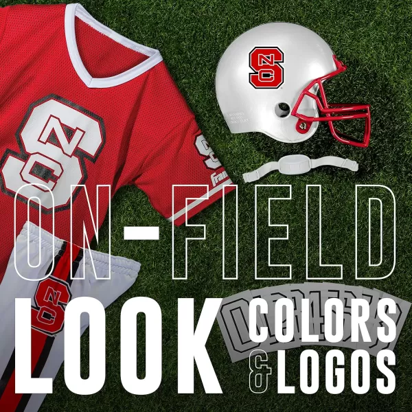 Franklin Sports NCAA Kids Football Uniform SetYouth Football Costume for Boys ampamp Girls  Set Includes Helmet Jersey ampamp PantsNorth Carolina State Wolfpack