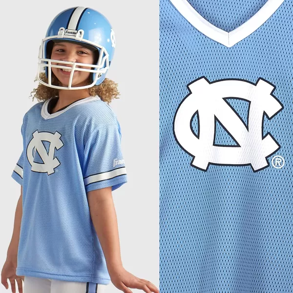 Franklin Sports NCAA Kids Football Uniform SetYouth Football Costume for Boys ampamp Girls  Set Includes Helmet Jersey ampamp PantsNorth Carolina Tar Heels