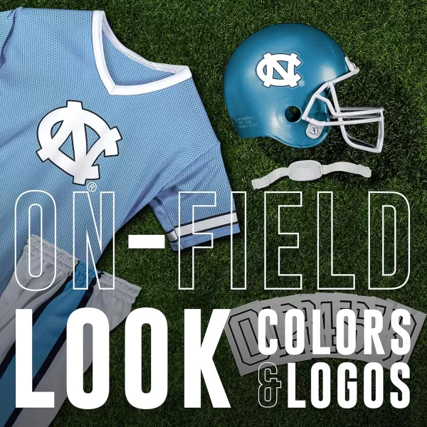 Franklin Sports NCAA Kids Football Uniform SetYouth Football Costume for Boys ampamp Girls  Set Includes Helmet Jersey ampamp PantsNorth Carolina Tar Heels