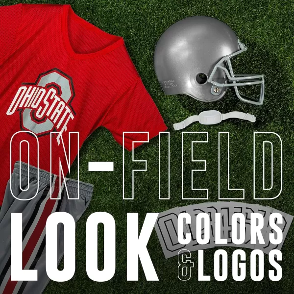 Franklin Sports NCAA Kids Football Uniform SetYouth Football Costume for Boys ampamp Girls  Set Includes Helmet Jersey ampamp PantsOhio State Buckeyes