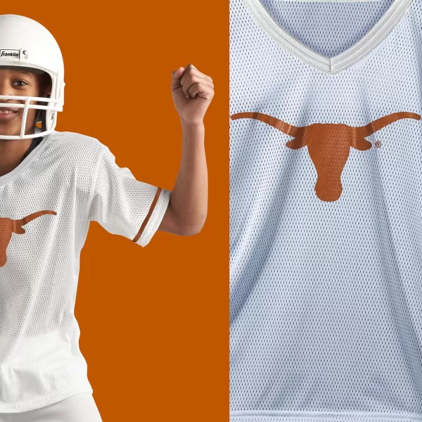 Franklin Sports NCAA Kids Football Uniform SetYouth Football Costume for Boys ampamp Girls  Set Includes Helmet Jersey ampamp PantsTexas Longhorns