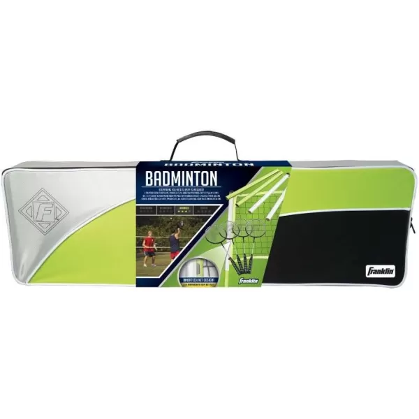 Franklin Sports Portable Badminton Set  Adult and Kids Badminton Net  Perfect BackyardLawn Game  Includes 4 Racquets  RecreationalAdvanced