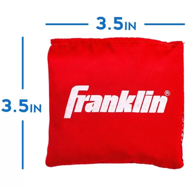 Franklin Sports Replacement Cornhole Bean Bags  Red  Blue Bean Bag Toss Bags  Includes 8 Bean Bags  4 Red  4 Blue Cornhole Bean Bag Replacements 35quot x 35quot 8 Count Pack of 1