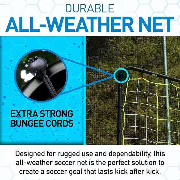 Franklin Sports Soccer Rebounder  Tournament Steel Soccer Rebounding Net  Perfect for Backyard Soccer Practice and Soccer Training  12 x 6 ampamp 6 x 412 x 6  Black