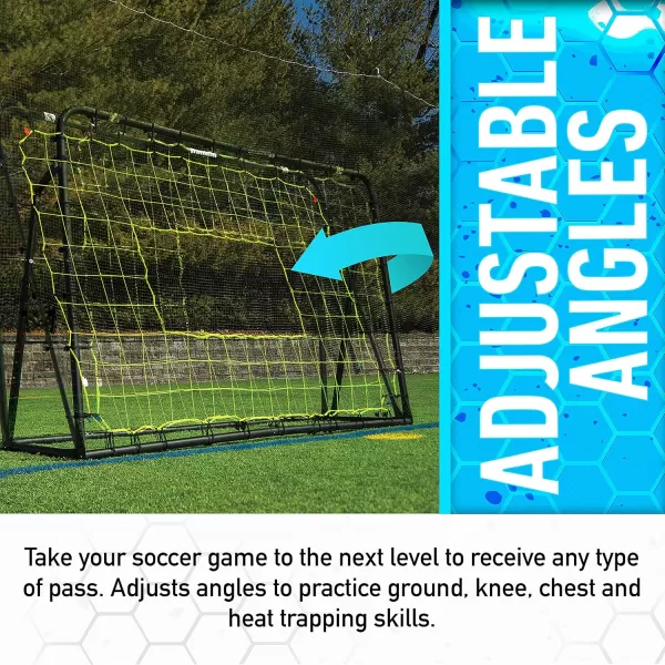 Franklin Sports Soccer Rebounder  Tournament Steel Soccer Rebounding Net  Perfect for Backyard Soccer Practice and Soccer Training  12 x 6 ampamp 6 x 46 x 4  Black