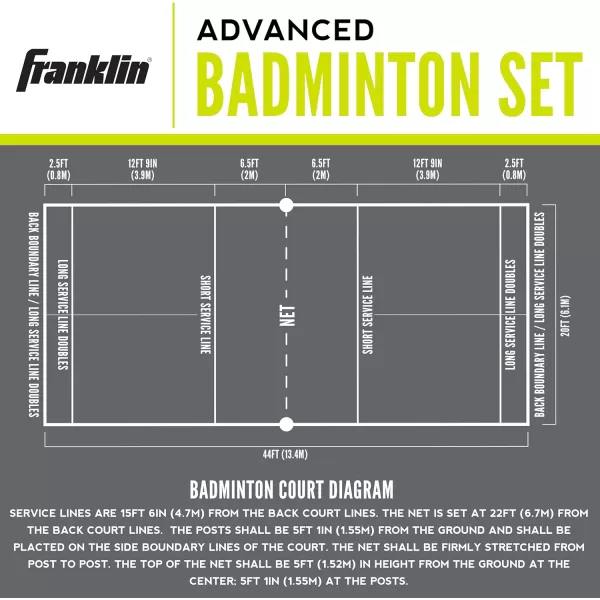 Franklin Sports Volleyball and Badminton SetAdvanced BadmintonVolleyball Set
