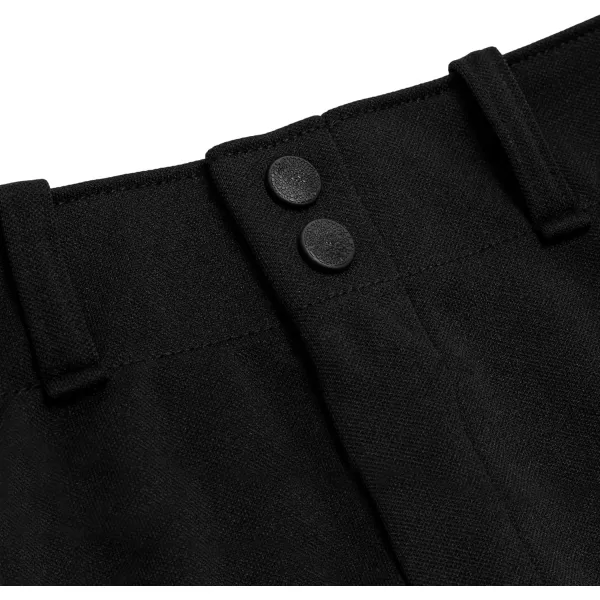 Franklin Sports Youth Baseball  Softball Pants  Knee High  Relaxed Fit Kids Baseball Pants  White Black  Grey PantsBlack