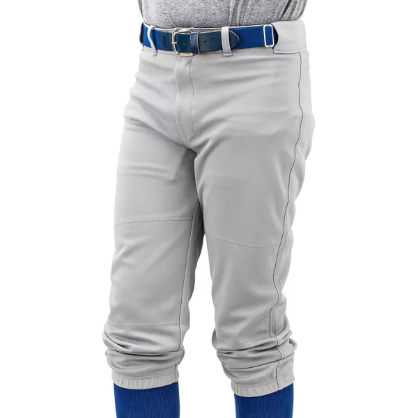 Franklin Sports Youth Baseball  Softball Pants  Knee High  Relaxed Fit Kids Baseball Pants  White Black  Grey PantsGray