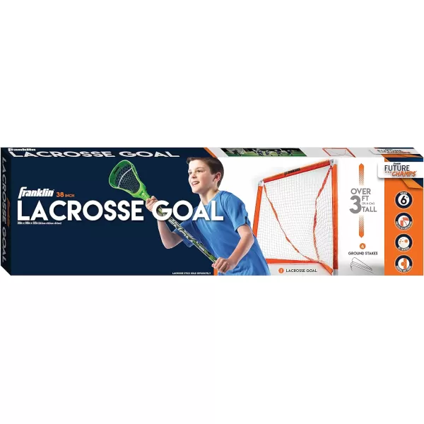 Franklin Sports Youth Lacrosse Goal  Small Kids Lacrosse Net  Portable Lax Mini Box Goal  Backyard Goal for Youth Lacrosse  38quot x 38quot
