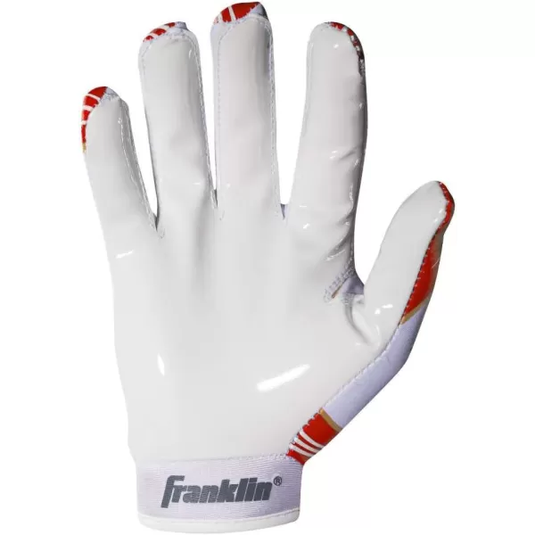 Franklin Sports Youth NFL Football Receiver Gloves  Kids Football Gloves Pair  NFL Team Logos and Silicone Palm  All Youth Sizes  Great Game Gear  Football Costume AccessorySan Francisco 49ers
