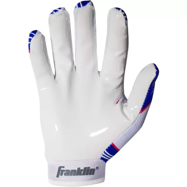 Franklin Sports Youth NFL Football Receiver Gloves  Kids Football Gloves Pair  NFL Team Logos and Silicone Palm  All Youth Sizes  Great Game Gear  Football Costume AccessoryBuffalo Bills