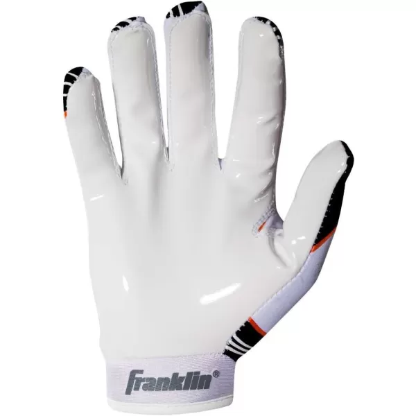 Franklin Sports Youth NFL Football Receiver Gloves  Kids Football Gloves Pair  NFL Team Logos and Silicone Palm  All Youth Sizes  Great Game Gear  Football Costume AccessoryCincinnati Bengals