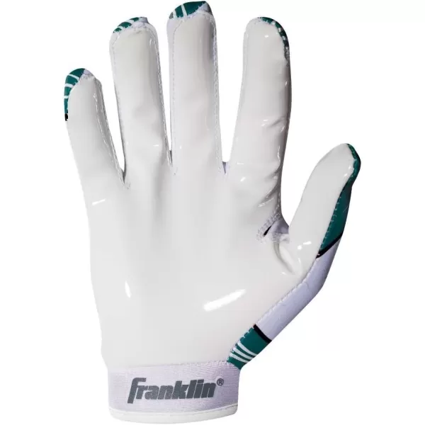 Franklin Sports Youth NFL Football Receiver Gloves  Kids Football Gloves Pair  NFL Team Logos and Silicone Palm  All Youth Sizes  Great Game Gear  Football Costume AccessoryPhiladelphia Eagles
