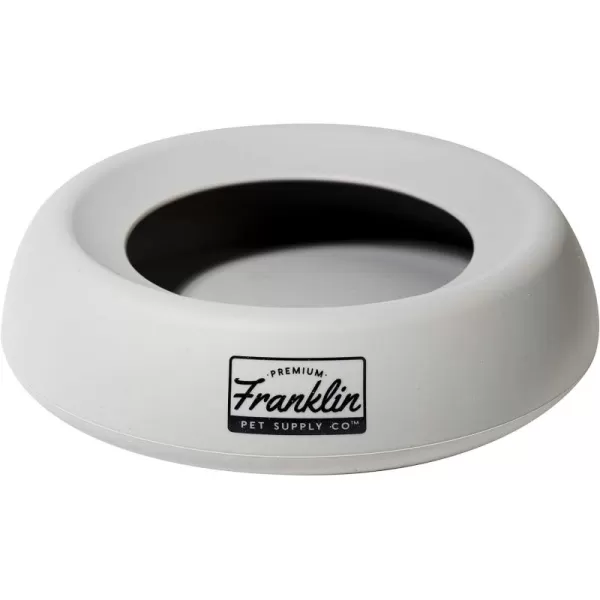 Franklin Pet Supply Travel Pet Silicon Bowl 27oz  No Spill  BPA Free  Splash Proof  for Water and Food  Travel Smart Design  Portable Car Design  for Larger DogsBlue16 oz