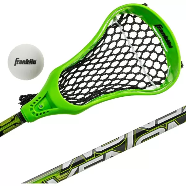 Franklin Sports 32quot Youth Mini Lacrosse Stick ampamp Ball Set Green