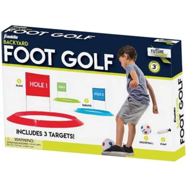Franklin Sports Kids Soccer Golf Set with 1 Soccer Ball and 3 Targets with Flags  20 inch Targets