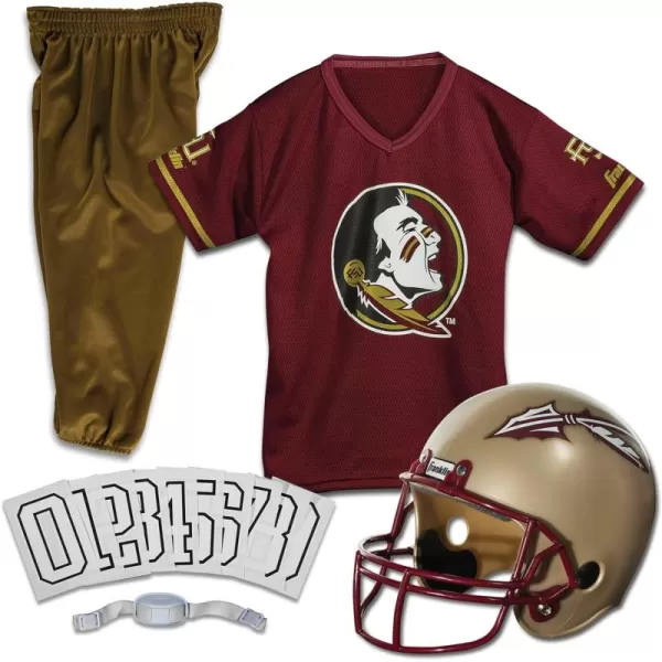 Franklin Sports NCAA Kids Football Uniform SetYouth Football Costume for Boys ampamp Girls  Set Includes Helmet Jersey ampamp PantsFlorida State Seminoles