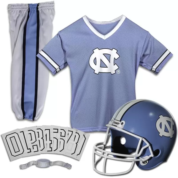 Franklin Sports NCAA Kids Football Uniform SetYouth Football Costume for Boys ampamp Girls  Set Includes Helmet Jersey ampamp PantsNorth Carolina Tar Heels