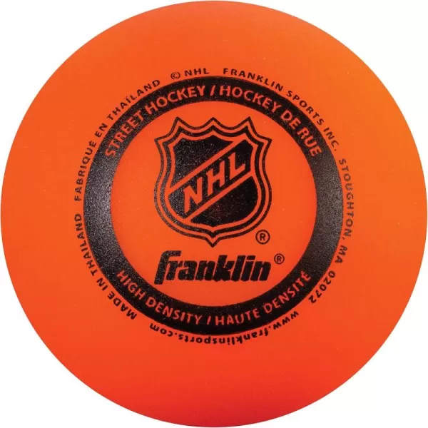 Franklin Sports NHL Street Hockey Balls  No Bounce Outdoor Street  Roller Hockey Balls  Official Size for Youth  Adult Street Hockey  Assorted Colors  1 2 3 and 15 Bulk PacksOfficial Street Hockey Ball