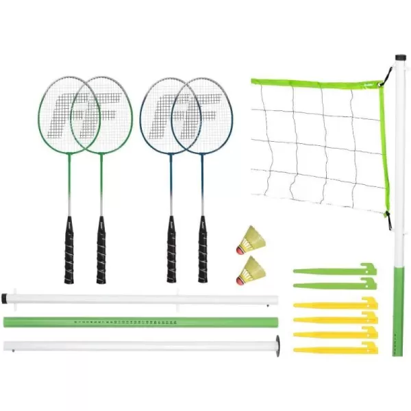 Franklin Sports Portable Badminton Set  Adult and Kids Badminton Net  Perfect BackyardLawn Game  Includes 4 Racquets  RecreationalIntermediate