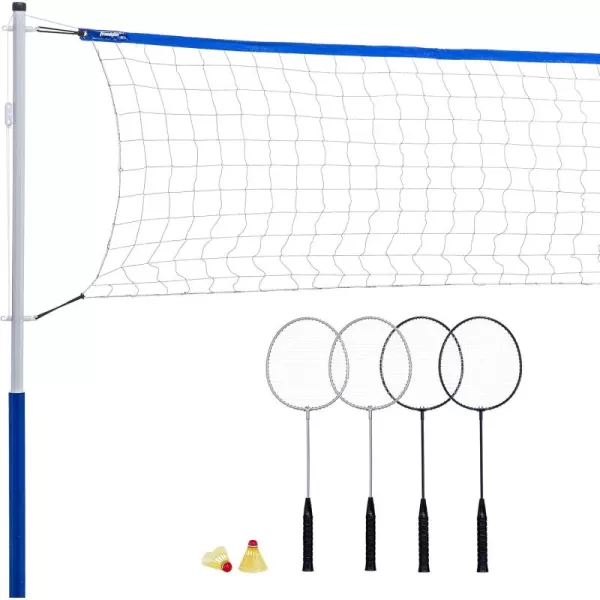 Franklin Sports Portable Badminton Set  Adult and Kids Badminton Net  Perfect BackyardLawn Game  Includes 4 Racquets  RecreationalRecreational