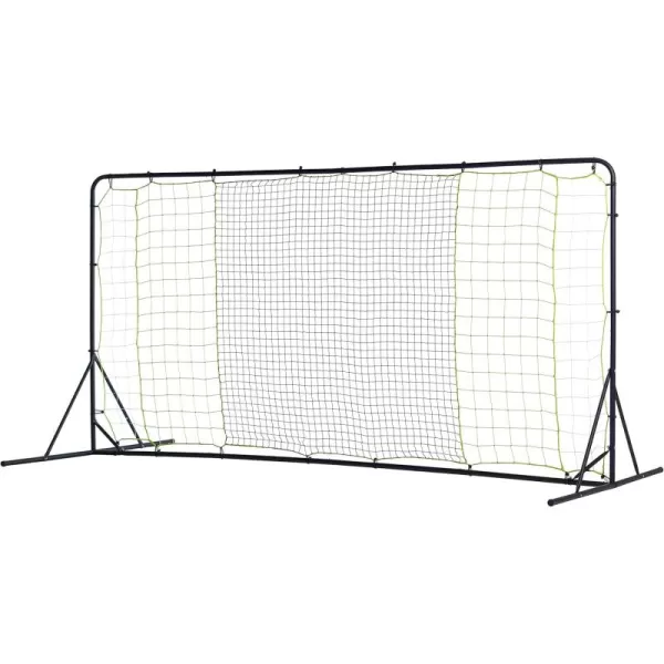 Franklin Sports Soccer Rebounder  Tournament Steel Soccer Rebounding Net  Perfect for Backyard Soccer Practice and Soccer Training  12 x 6 ampamp 6 x 412 x 6  Black
