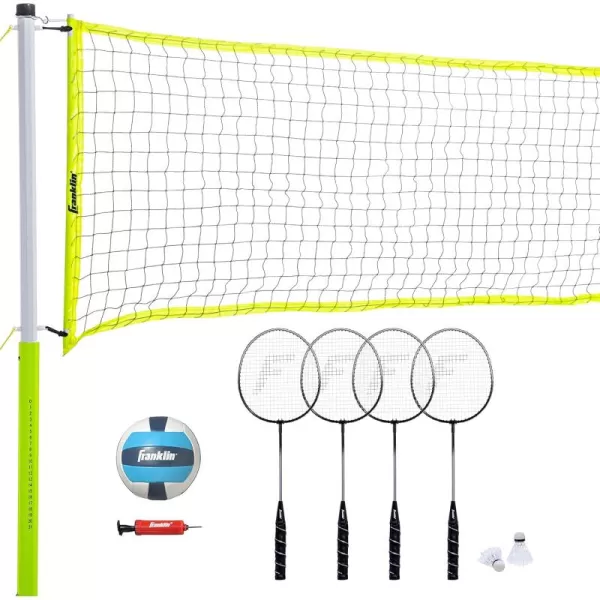 Franklin Sports Volleyball and Badminton SetAdvanced BadmintonVolleyball Set